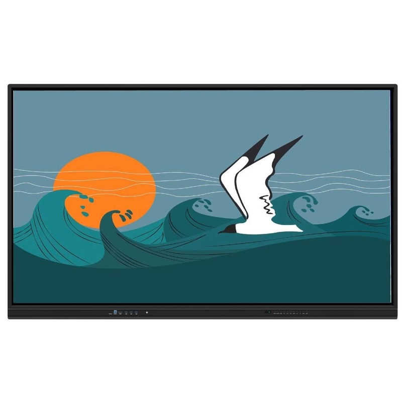 طريقة اللمس قلم الأصابع لوحة ذكية مع مكبرات الصوت المدمجة لوحة ذكية LCD 65 75 86 98 بوصة البرنامج التعليمي مسجل الشاشة لقطة الشاشة مشاركة لاسلكية للتدريب مكتب الفصول الدراسية