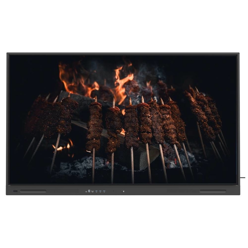 لوحة LCD ذكية 65 75 86 بوصة ترقية عبر الإنترنت 4K شاشة لمس مع أدوات التدريس البرمجيات لفرق الزوم اجتماعات استخدام التدريس