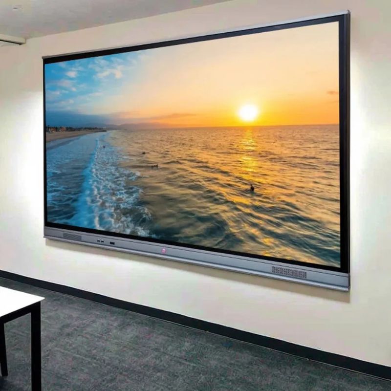 65 بوصة 4K التفاعلية WhiteBoard Smart Board الشاشة اللمسية تحت الحمراء التفاعلية لوحة مسطحة للمؤتمر التعليمي