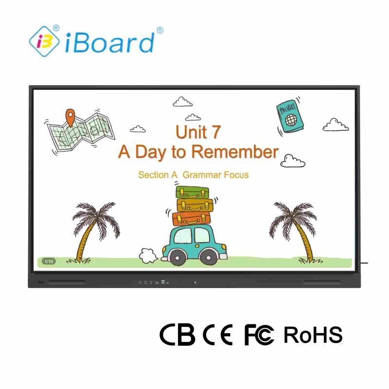 منتج تصميم جديد 4k 65 بوصة الشاشة اللمسية متعددة اللغات البرمجيات LCD Smart Board أندرويد لوحة تفاعلية للقناة الشريك