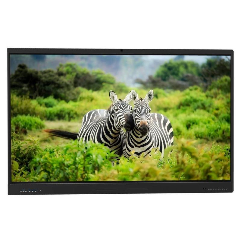 لوحة مسطحة تفاعلية قابلة للتخصيص 75 بوصة أندرويد 14 OPS PC Wifi BT USB RJ45 اللمس برنامج Smart Board للاجتماعات التجارية