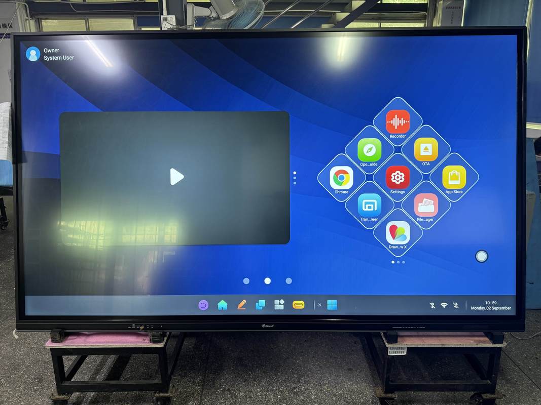 اللوحة البيضاء التفاعلية بالأشعة تحت الحمراء مشاركة رموز QR لمسة 50 نقطة لمسة تصميم مودرن التفاعلي شاشة عرض مسطحة