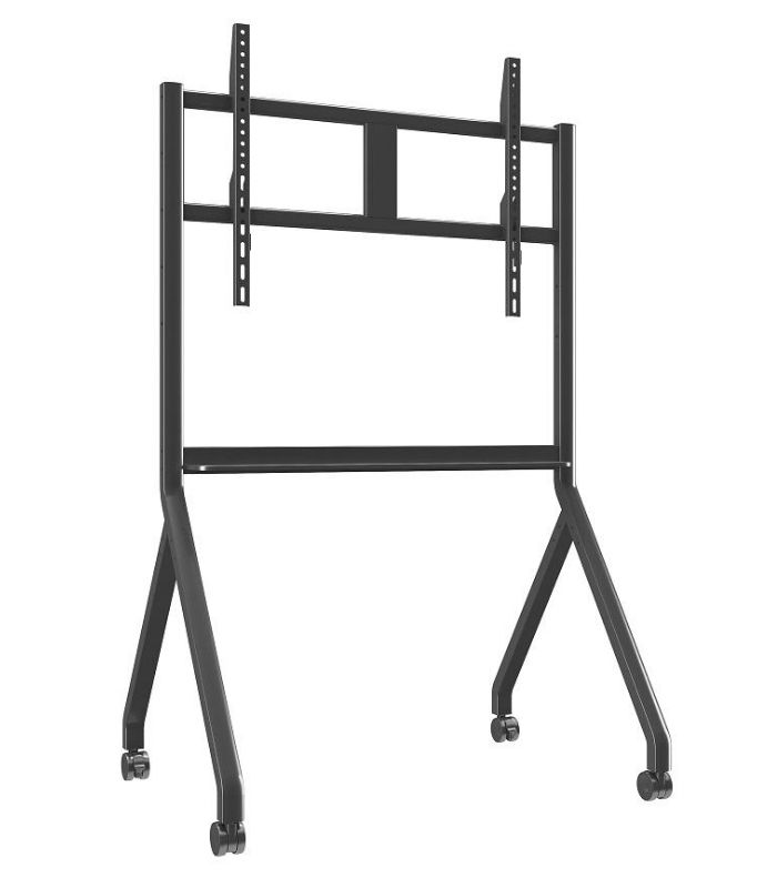 حامل تلفزيون محمول عالي الجودة لشاشات العرض الذكية، مناسب لشاشات التلفزيون الذكية مقاس 55/65/75/86 بوصة، عربة متحركة