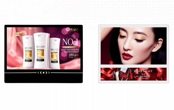 شاشة الإعلانات الرقمية مع أندرويد / ويندوز أوس الشاشة اللمسية المثبتة على الحائط لمتجر سوبر ماركت مطار فندق