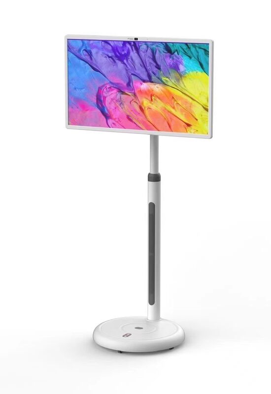 تلفزيون بشاشة ذكية لاسلكية مقاس 23.8 بوصة مع 10 نقاط لمس سعوية وبطارية مدمجة (5-6 ساعات)