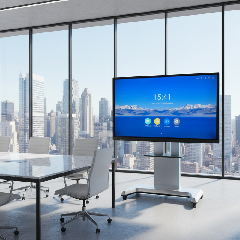 لوحة ذكية تعمل باللمس من Iboard LCD مقاس 75 بوصة للفصل الدراسي مع مجموعة برامج تعليمية