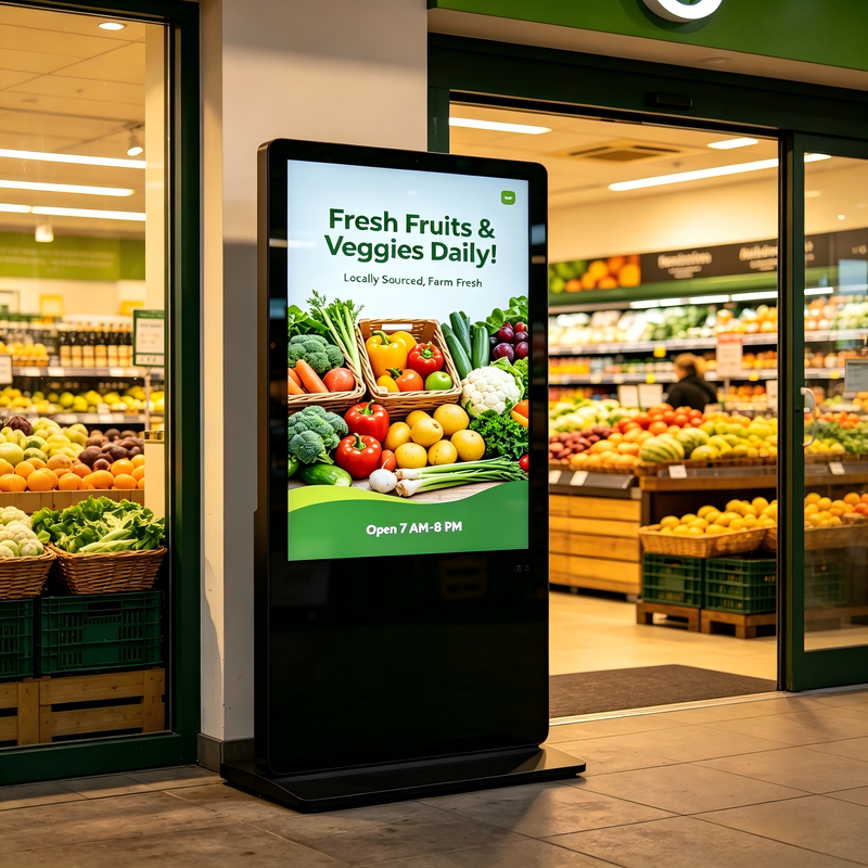 43/49/55/65/75 inch Floor standing Commercial Display Touch Screen Kiosk Advertising Digital Signage