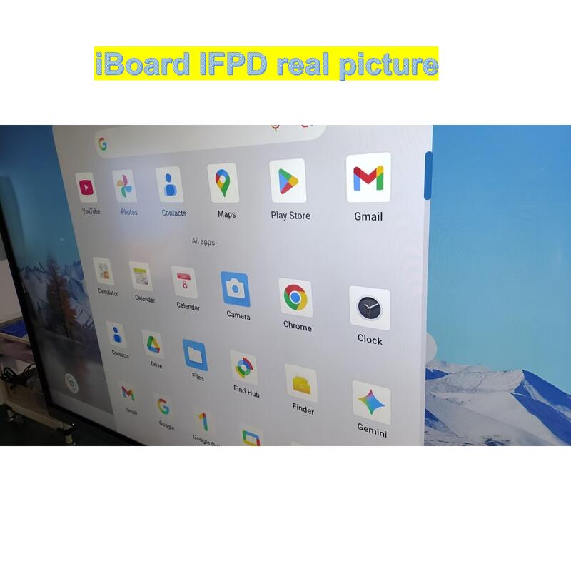 لوحة مسطحة تفاعلية شائعة 75 بوصة دقة 4k لمسة ذكية مع معدات نظام أندرويد جديدة للاجتماعات المكتبية في الفصل الدراسي