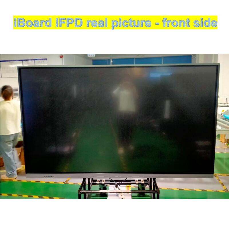لوحة شقة تفاعلية iBoard 86 بوصة دقة 4k لمسة ذكية مع معدات نظام أندرويد جديدة للاجتماعات المكتبية في الفصل الدراسي