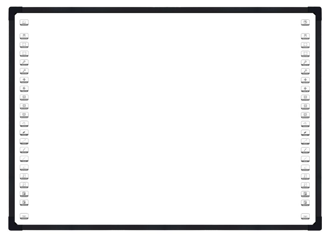 لوح أبيض تفاعلي بصري بأربع كاميرات و 10-32 نقطة لمس، لوح ذكي للتعاون الرقمي المعزز
