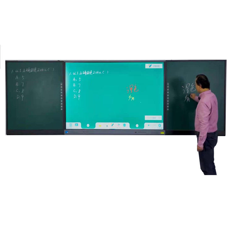 75 86 بوصة 4K المعدات التعليمية الشاشة اللمسية أفضل لوحة ذكية ربطها LCD لوحة سوداء ذكية