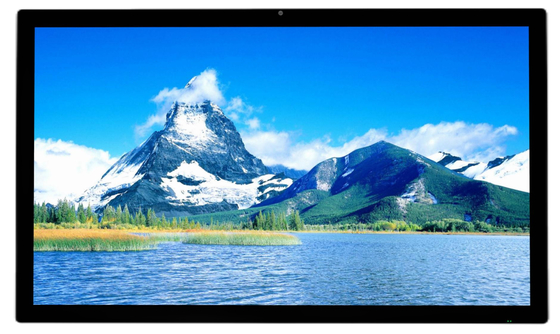 لوحة LCD ذكية سعة لمسة 65 بوصة 4K 3840 * 2160 شاشة مضادة للوهج مشهد زجاجي معتدل لا يوجد نظام للتلفزيون