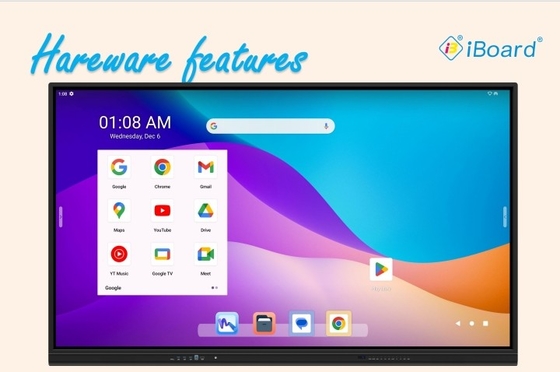 شاشة لمسة تفاعلية معتمدة من Google EDLA مع نظام Android 13 وبرامج الكتابة