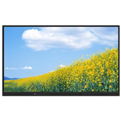 4K الدقة التفاعلية لوحة مسطحة 350 سطوع سطوع عالي و 15W * 2 مكبرات الصوت أندرويد 13 اللوحة البيضاء التفاعلية للتعليم المدرسي والاجتماع