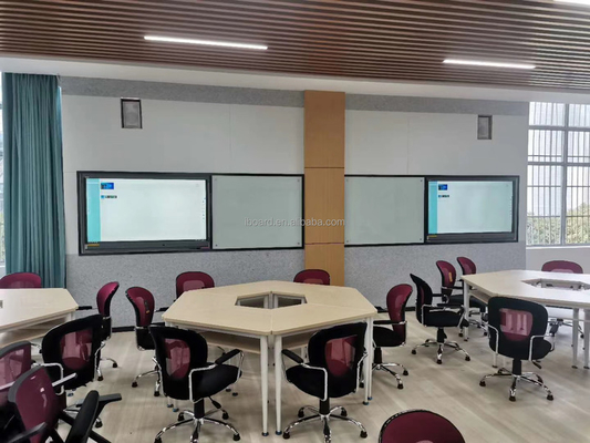 Iboard اللوحة التفاعلية 98 105 110 بوصة 4K الدقة الإطار الألومنيوم مع البرمجيات المكتبية التعليمية زوم فرق الاجتماعات الكاميرا الميكروفون اختياري للفصول الدراسية المكتب