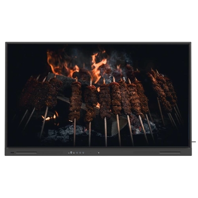 لوحة LCD ذكية 65 75 86 بوصة ترقية عبر الإنترنت 4K شاشة لمس مع أدوات التدريس البرمجيات لفرق الزوم اجتماعات استخدام التدريس