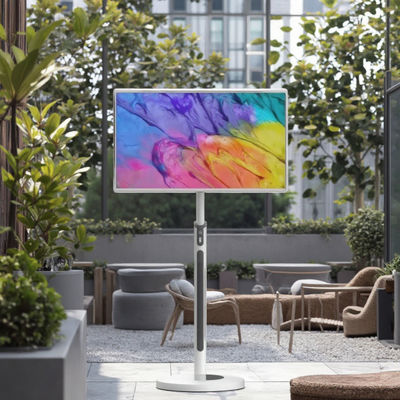 أيبورد 32 بوصة محمول قابل لإعادة الشحن التلفزيون الذكي مع الكاميرا بطارية شاشة لمسة شاشة مراقبة التفاعلية الشاشة الرقمية للمكتب المنزلي