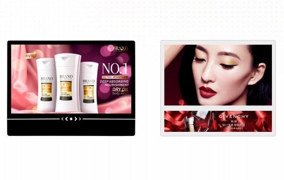 شاشة الإعلانات الرقمية مع أندرويد / ويندوز أوس الشاشة اللمسية المثبتة على الحائط لمتجر سوبر ماركت مطار فندق