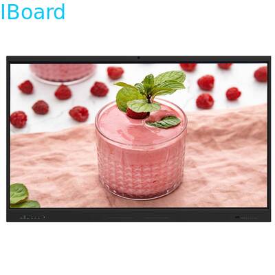 لوحة ذكية LCD مقاس 75 بوصة بدقة 4K و 50 نقطة لمس لشاشة مسطحة تفاعلية