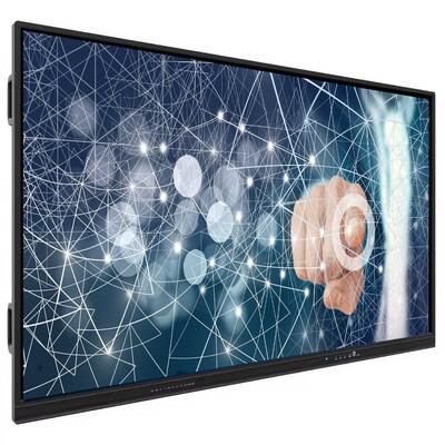 شاشة تفاعلية مسطحة ذكية بدقة 4K و 20 نقطة لمس بنظام أندرويد للفصول الدراسية والمؤتمرات