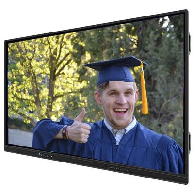 شاشة لمس متعددة مضادة للتوهج حامل هاتف محمول شاشة رقمية تفاعلية ذكية 55 65 75 بوصة لوحة مسطحة تفاعلية