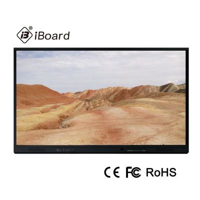 4K LED لوحة ذكية تفاعلية 65 بوصة نظام أندرويد 8 ، إطار من الألومنيوم ، دعم OPS