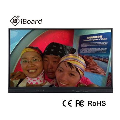 350cd / M2 لوحة ذكية تفاعلية مسطحة مقاس 65 بوصة 20 نقطة لمس شعار OEM