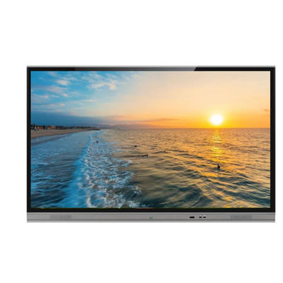 لوحة تفاعلية 86 بوصة LED لوحة ذكية بإطار من سبائك الألومنيوم 4K 350cd / m² تعمل باللمس بالأشعة تحت الحمراء